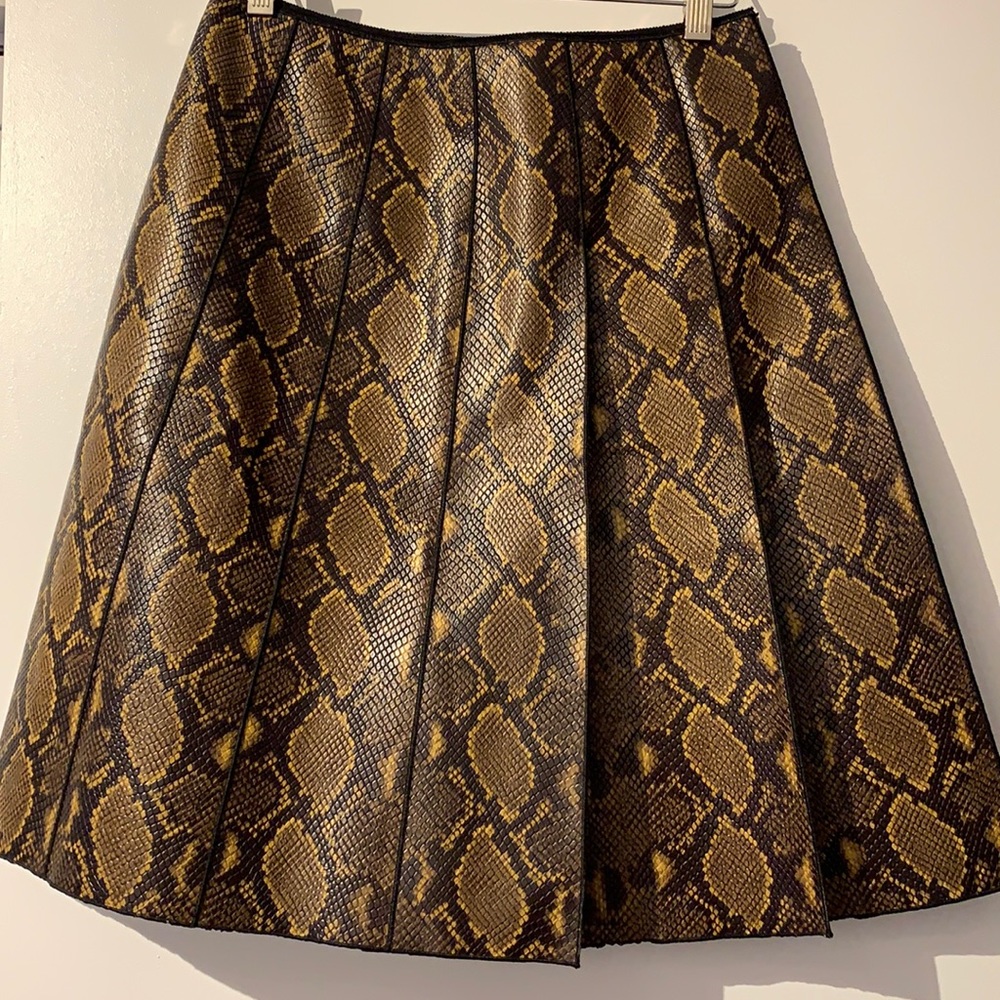 Marc Jacobs collection printed leather skirt